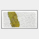 Fractura Sunlit Yellow Wide 3D Acrylic Wall Art featuring rows of curved white and olive-yellow acrylic forms in a ripple pattern, set in a slim aluminium frame on a light background.