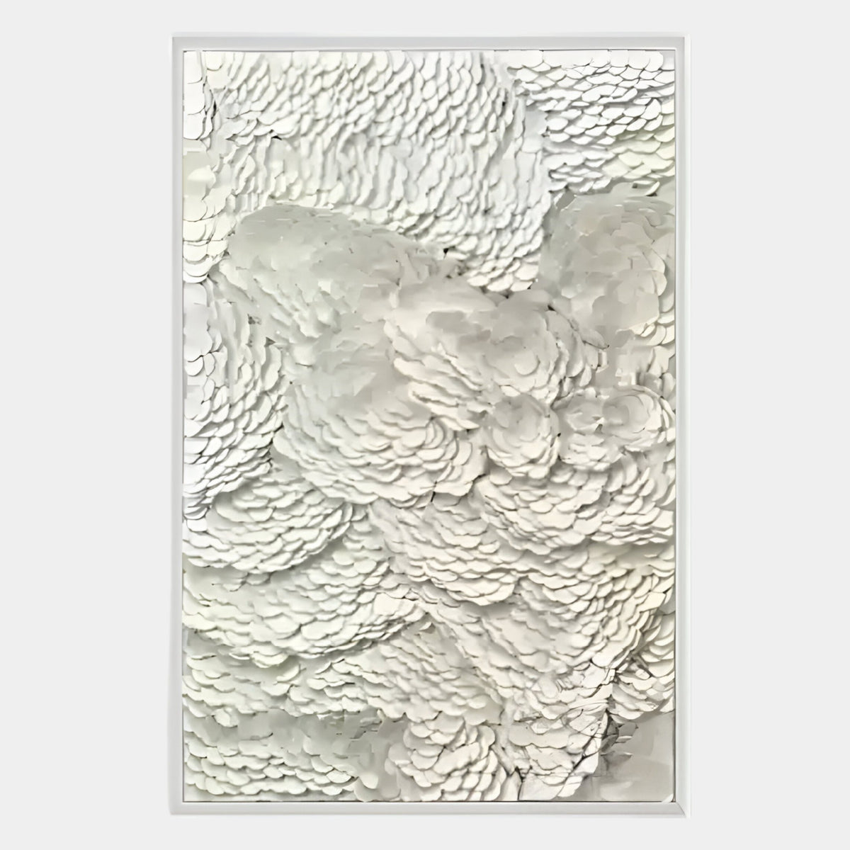 Petalwave Beige Ripple Leather 3D... | Giant Sculptures