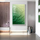 Petalwave Green Ombre Flow Leather 3D Wall Art