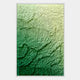 Petalwave Green Ombre Flow Leather 3D Wall Art