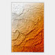 Petalwave Amber Fade Layered Bloom Leather 3D Wall Art
