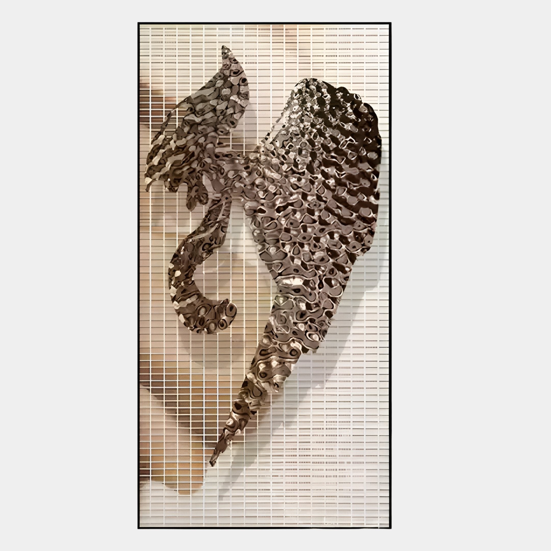 Rise Copper Dragon Wing Form Metal 3D Wall Art