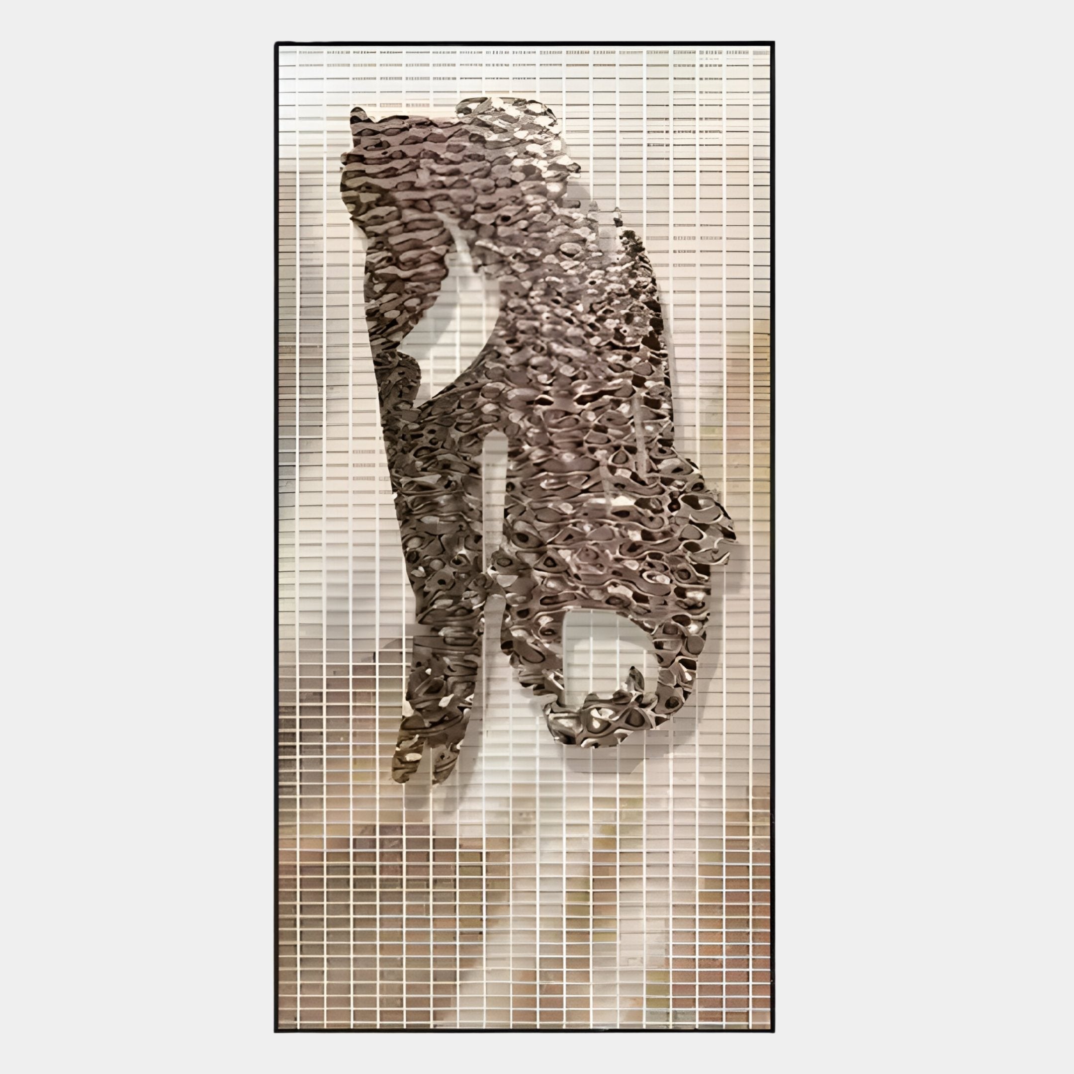 Rise Bronze Organic Form Metal 3D Wall Art