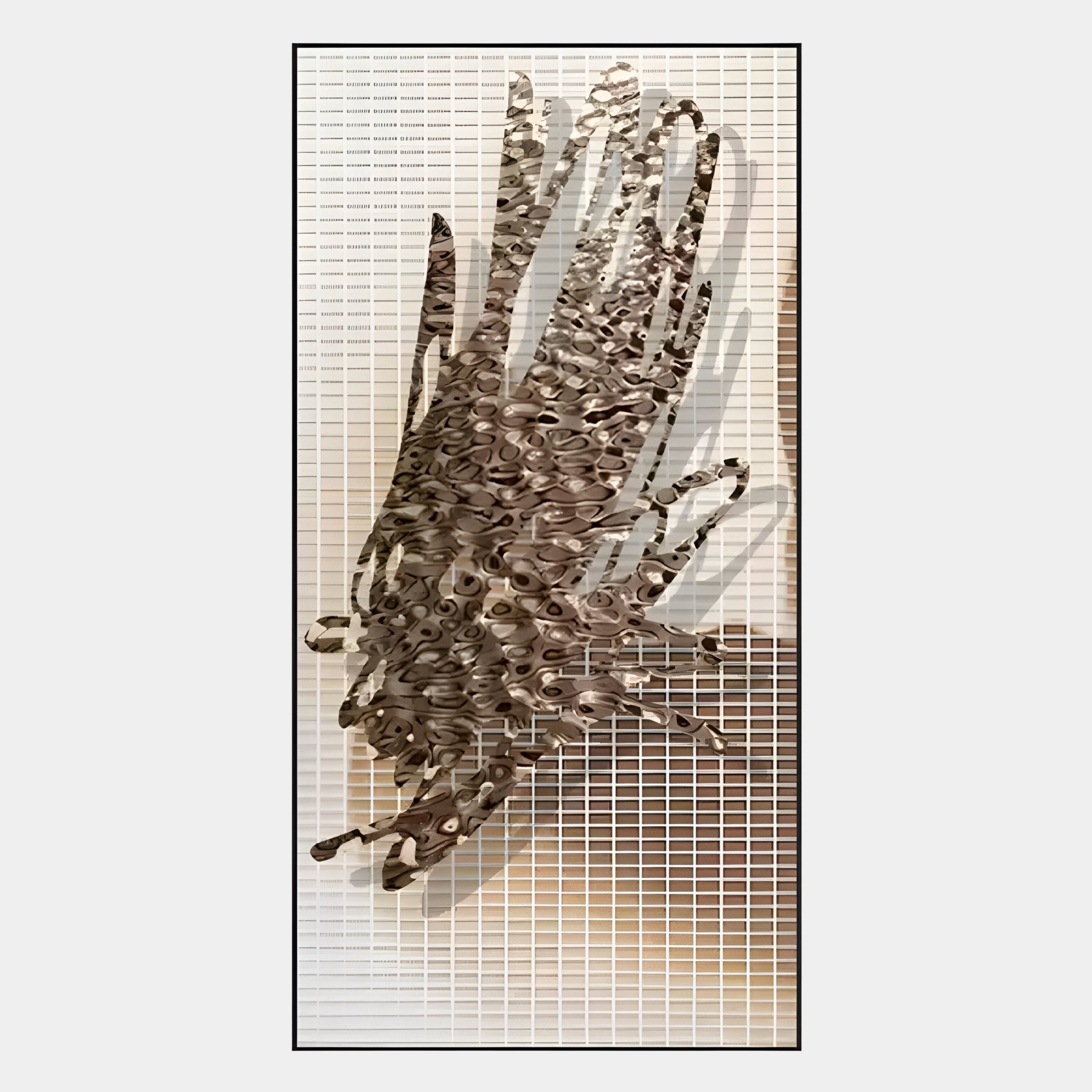 Rise Textured Bronze Feather Burst Metal 3D Wall Art