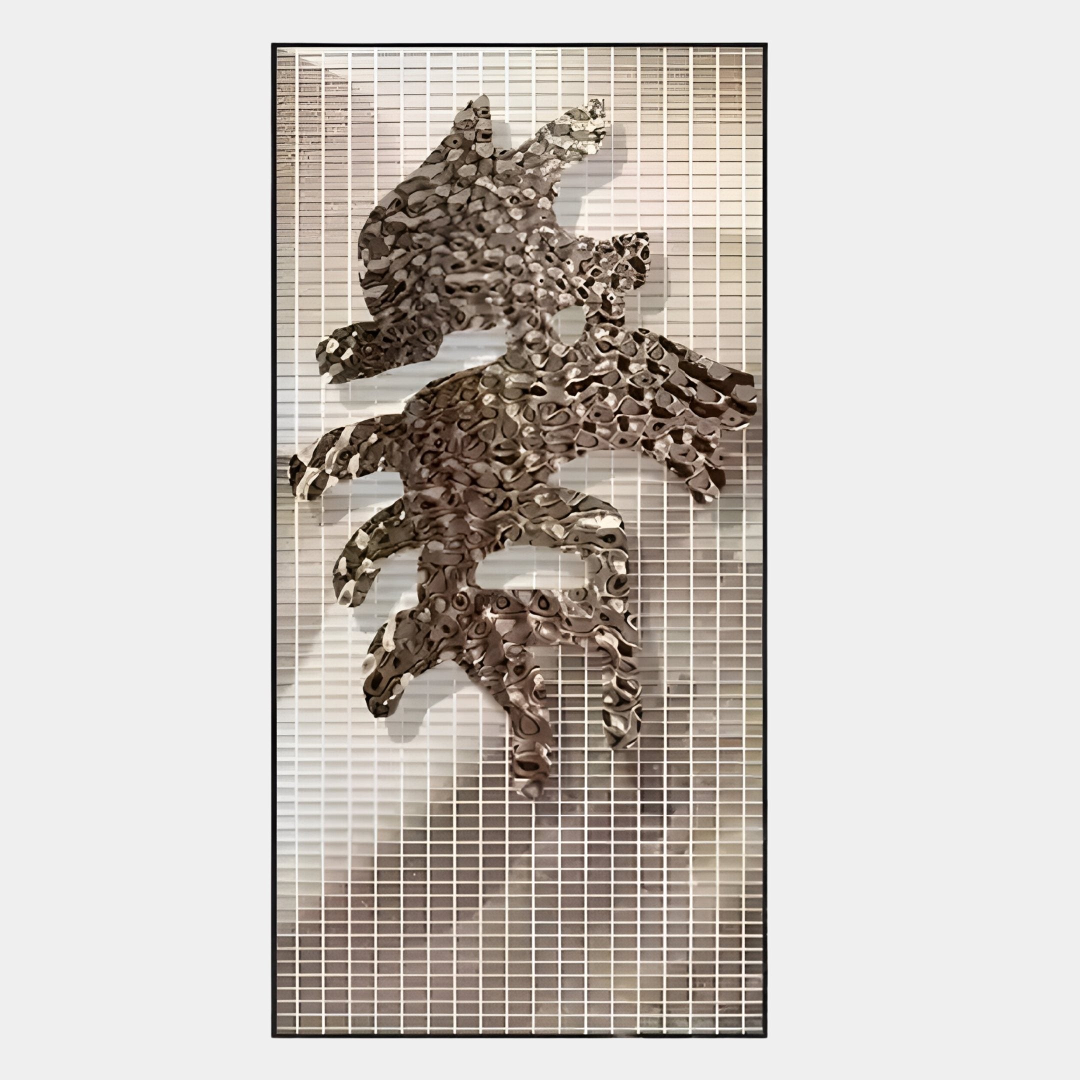 Rise Deep Bronze Crest Form Metal 3D Wall Art