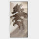 Rise Deep Bronze Crest Form Metal 3D Wall Art