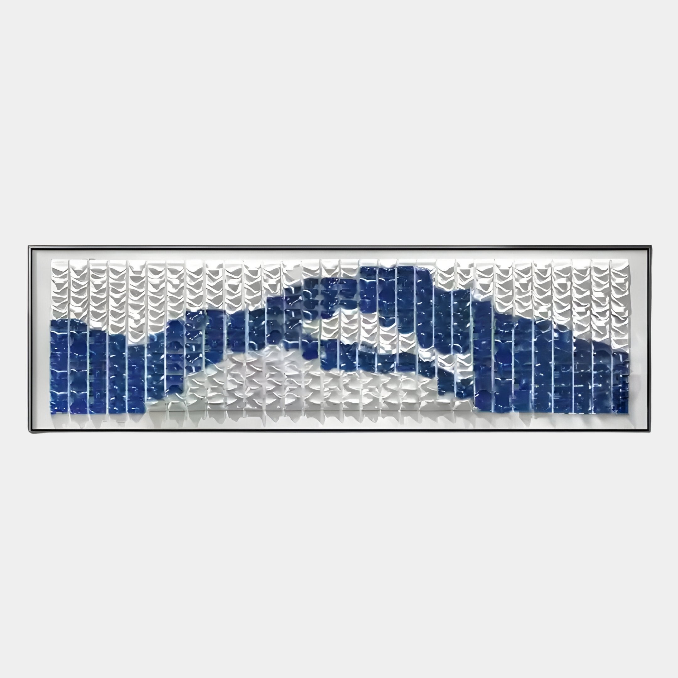 Waveform Blue Ripple Acrylic 3D Wall Art
