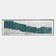 Waveform Teal Stream Acrylic 3D Wall Art