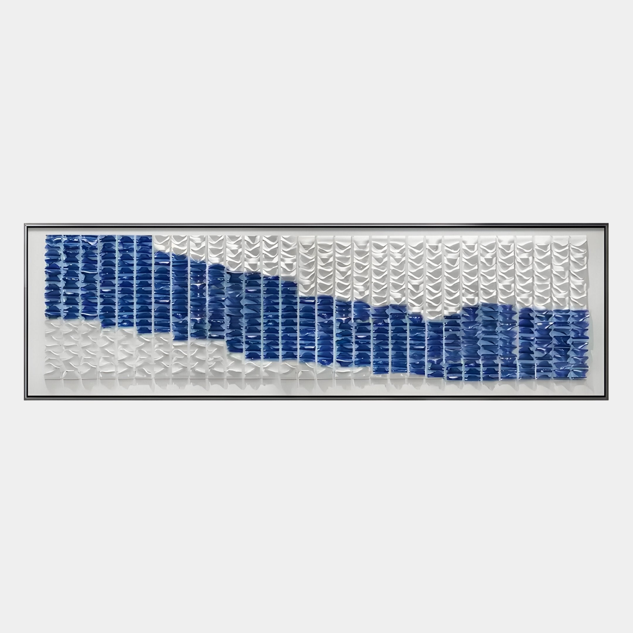 Waveform Indigo Horizon Acrylic 3D Wall Art