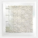 Terraform Grid Relief Paper 3D Wall Art featuring hand-layered white paper segments forming a textured topographic grid, displayed in a clear acrylic box frame against a white background.