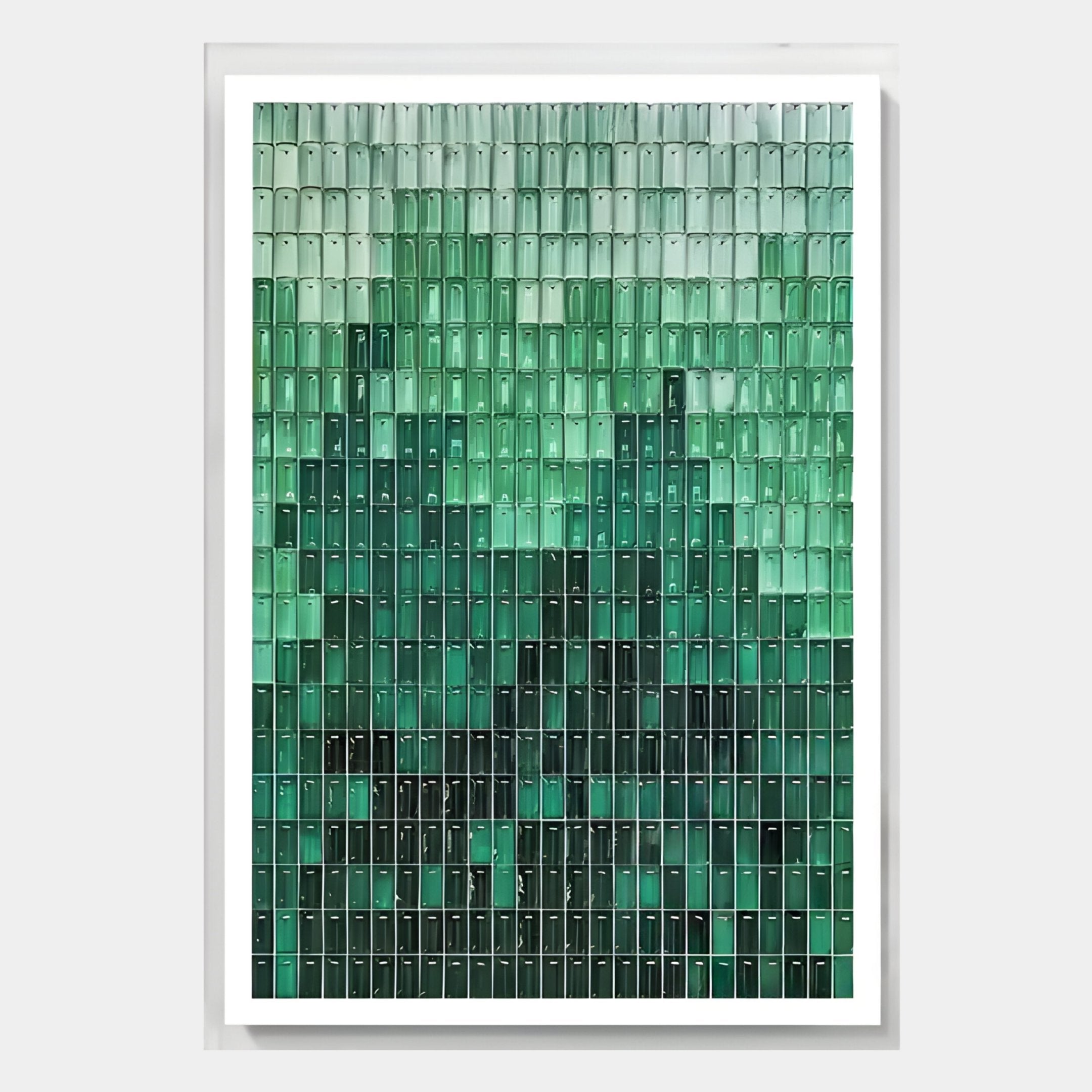 Prism Emerald Fade Rectangular Acrylic 3D Wall Art