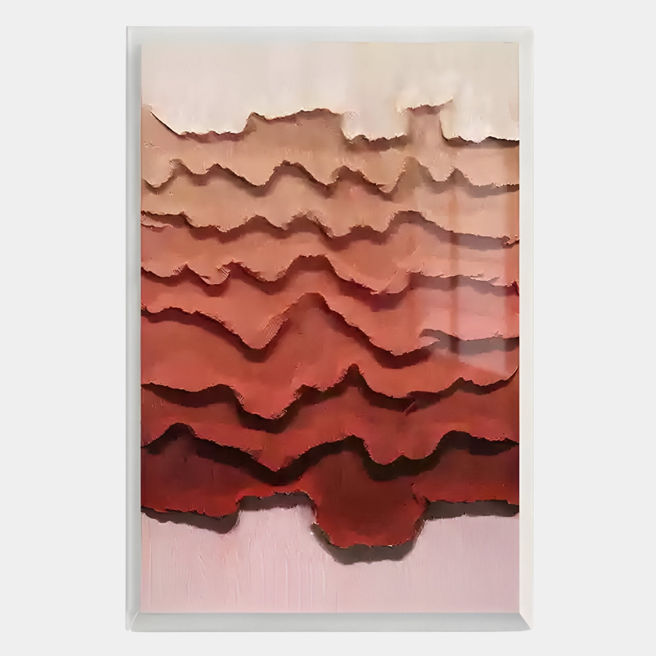 Cascade Rosewood Fade Paper 3D Wall Art