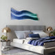 Waveline Emerald & Teal Fluid Waveform Acrylic 3D Wall Art