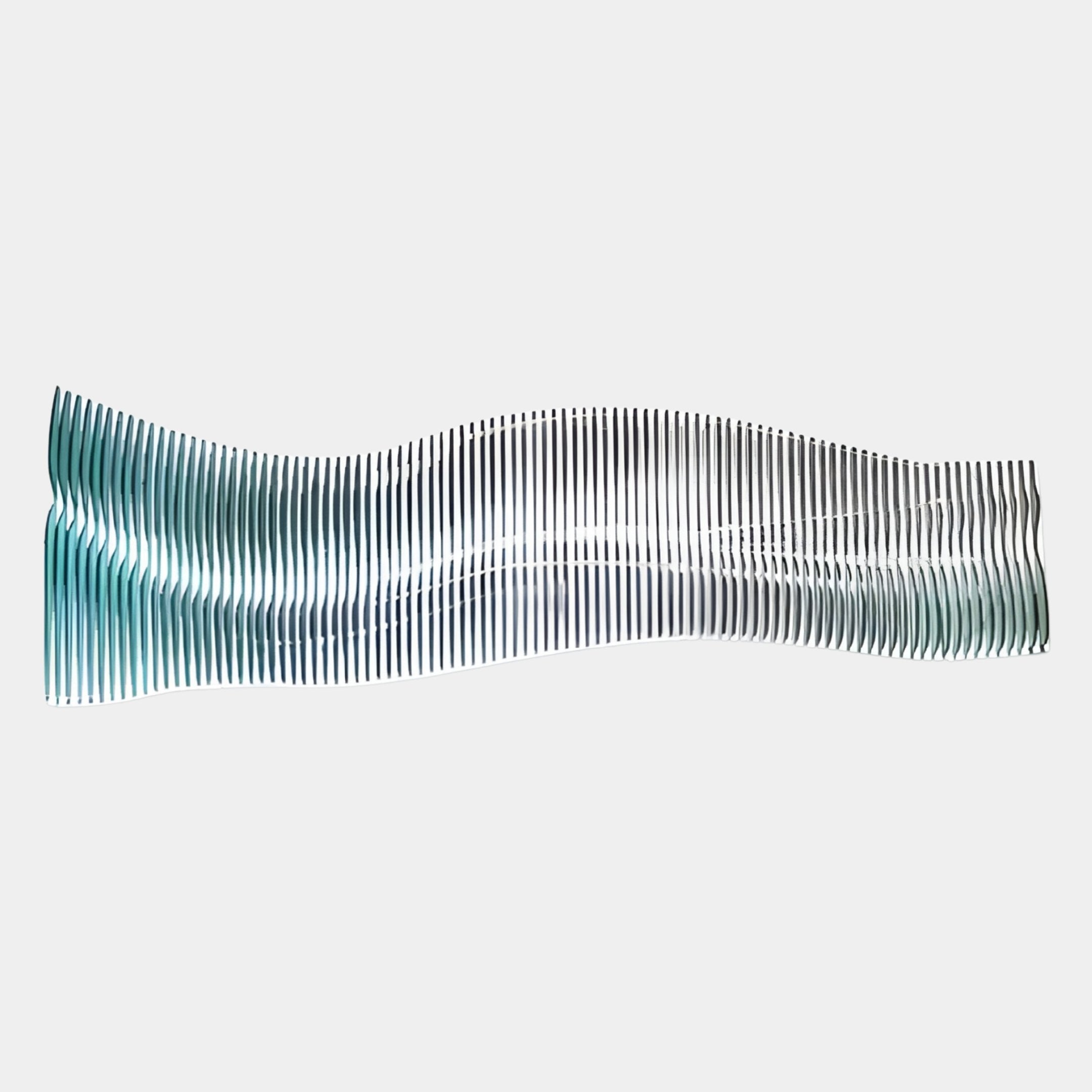 Waveline Ocean Teal Form Acrylic 3D Wall Art