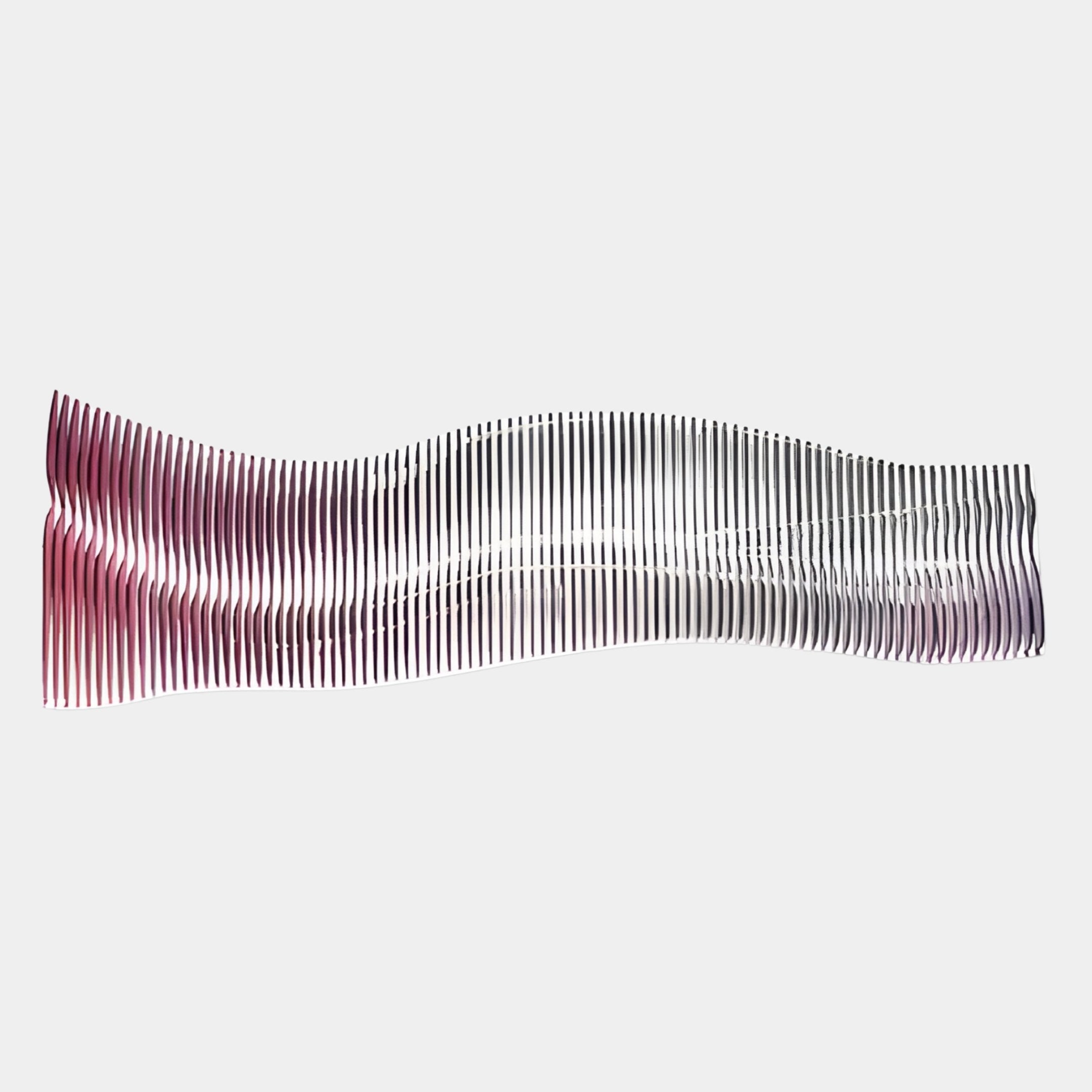 Waveline Violet & Rose Undulating Flow Acrylic 3D Wall Art