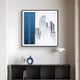 Urban Rise Blue Skyline Acrylic 3D Wall Art