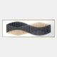 Harmoni Black & Tan Gradient Wave Acrylic 3D Wall Art