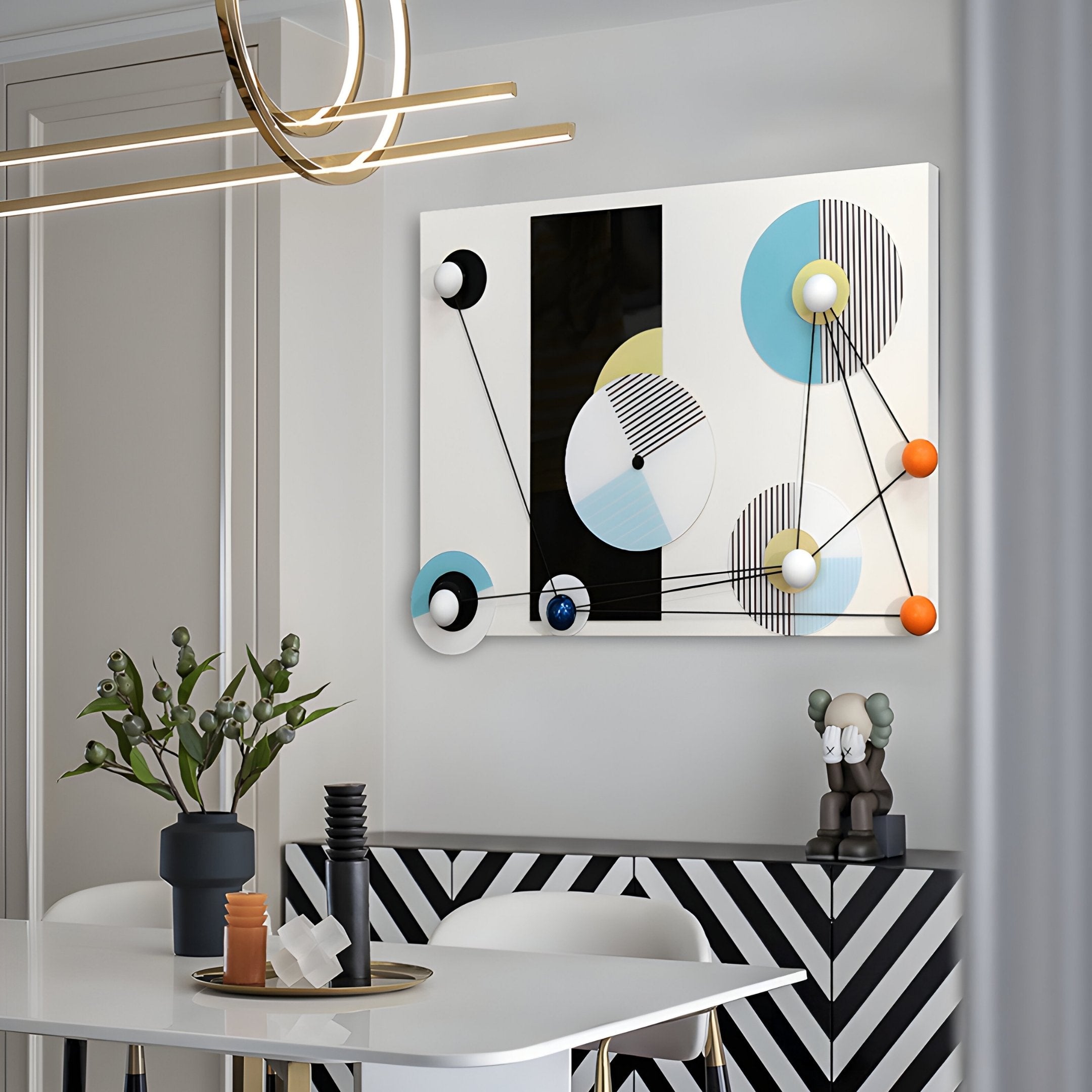 Orbit Multicolor Geometric Acrylic 3D Wall Art