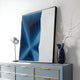 Kinetix Deep Indigo & White Optical Acrylic 3D Wall Art