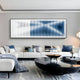 Kinetix Deep Indigo & White Optical Flow Acrylic 3D Wall Art