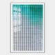 Flux Aqua Teal Gradient Illusion Acrylic 3D Wall Art