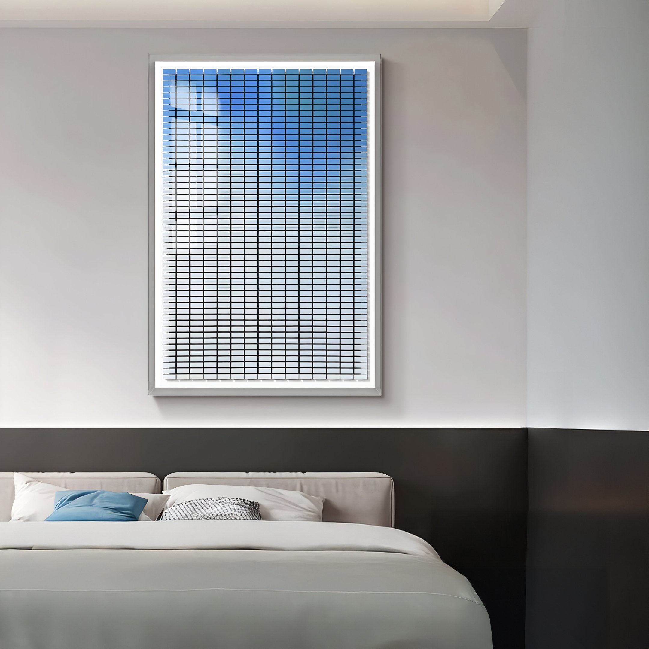 Flux Sapphire Blue Gradient Illusion Acrylic 3D Wall Art
