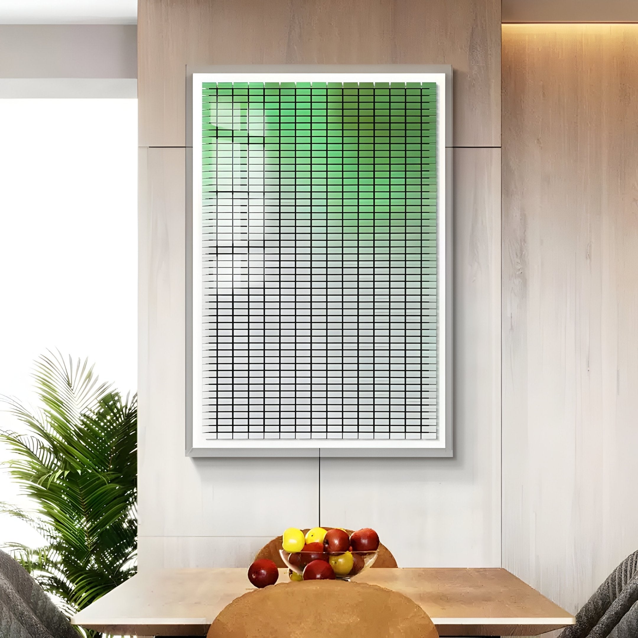 Flux Emerald Green Gradient Illusion Acrylic 3D Wall Art