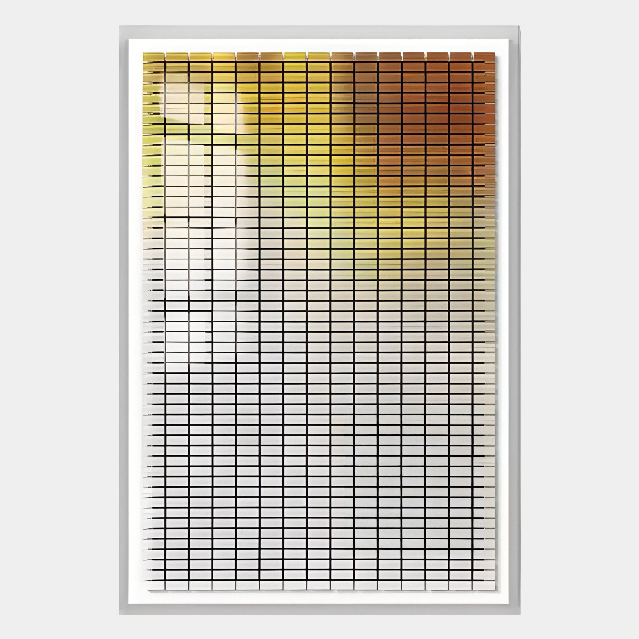 Flux Amber Yellow Gradient Illusion Acrylic 3D Wall Art