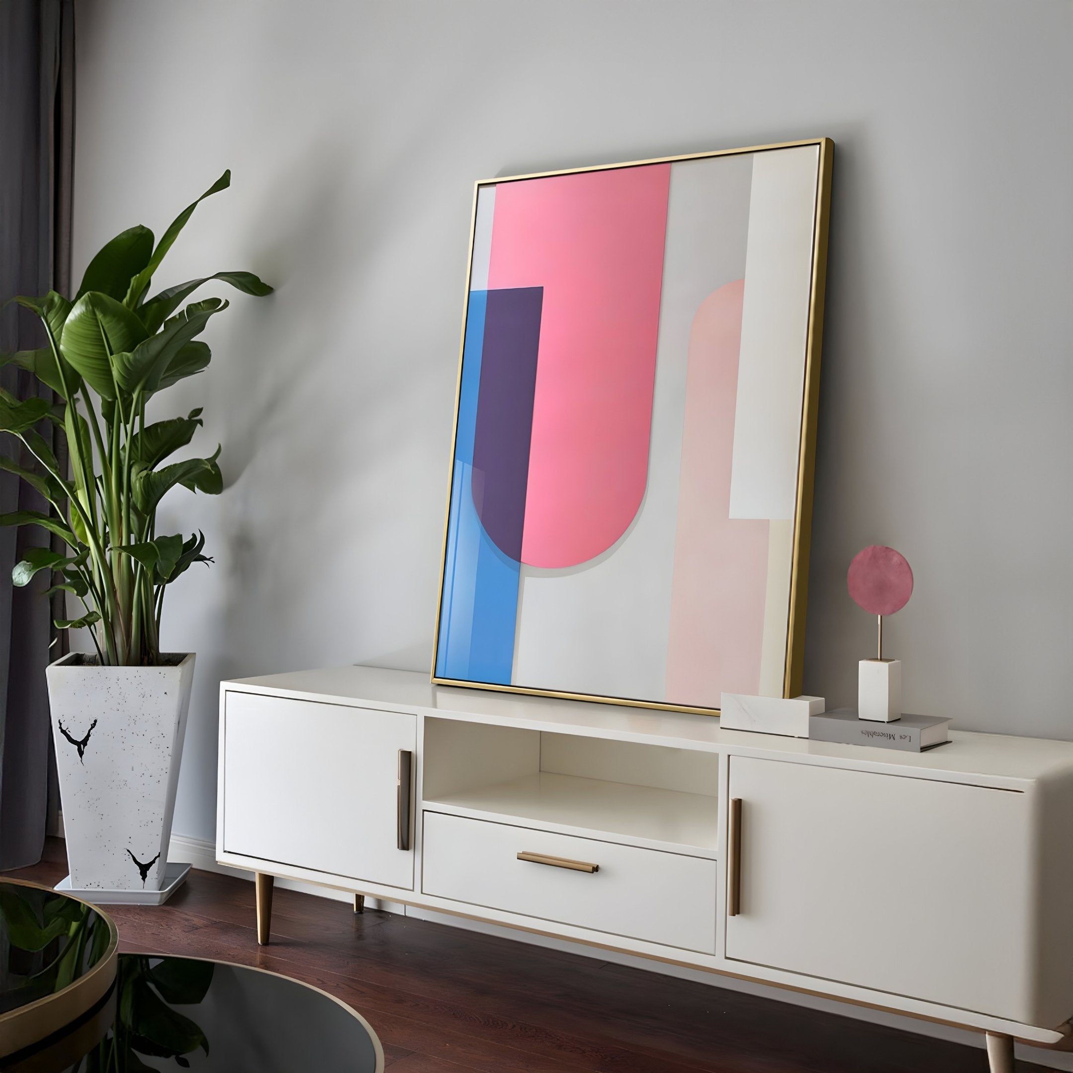 Bounce Pink & Blue Panel Acrylic 3D Wall Art