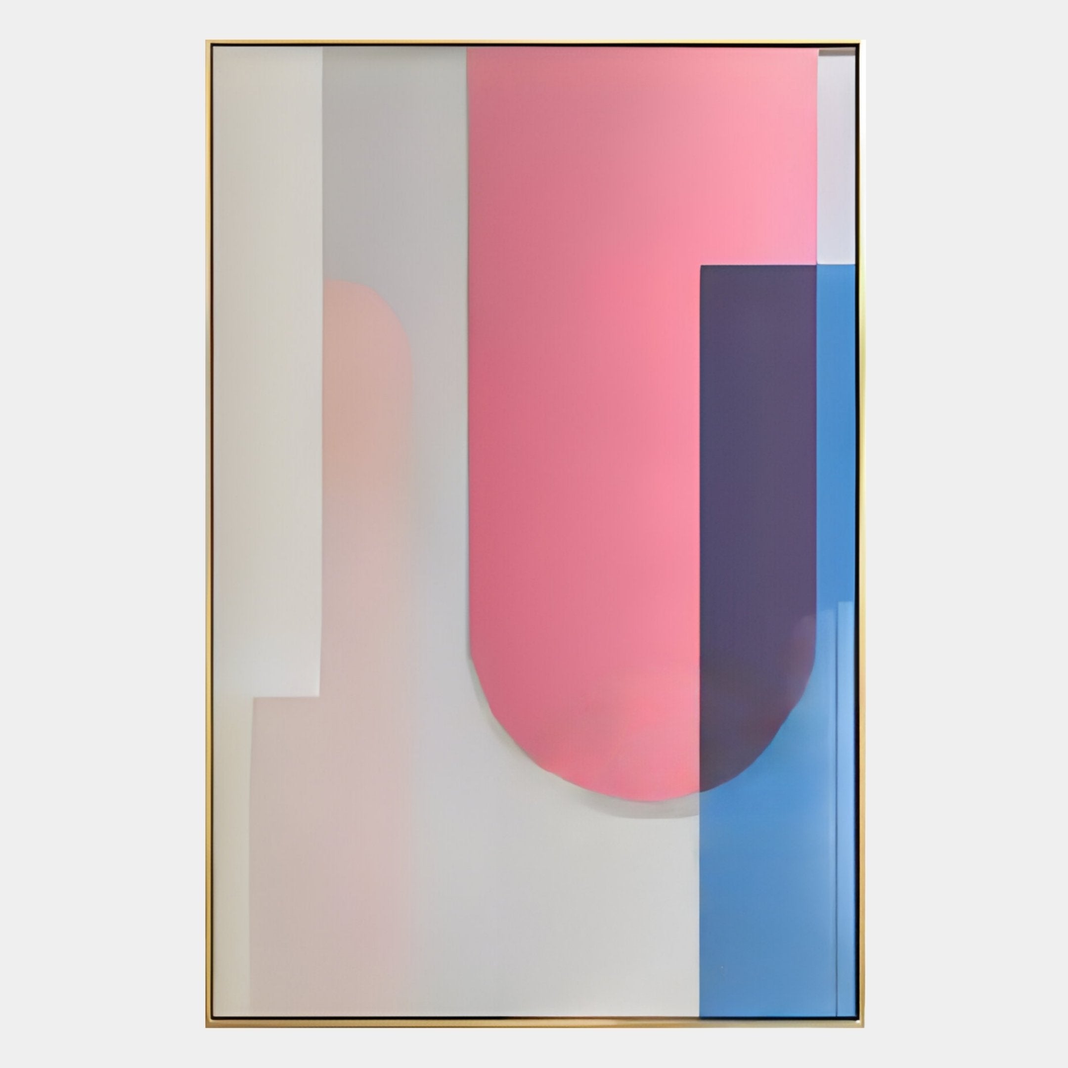 Bounce Pink & Blue Panel Acrylic 3D Wall Art
