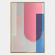 Bounce Pink & Blue Panel Acrylic 3D Wall Art