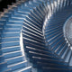 Helix Blue Spiral Illusion Acrylic 3D Wall Art
