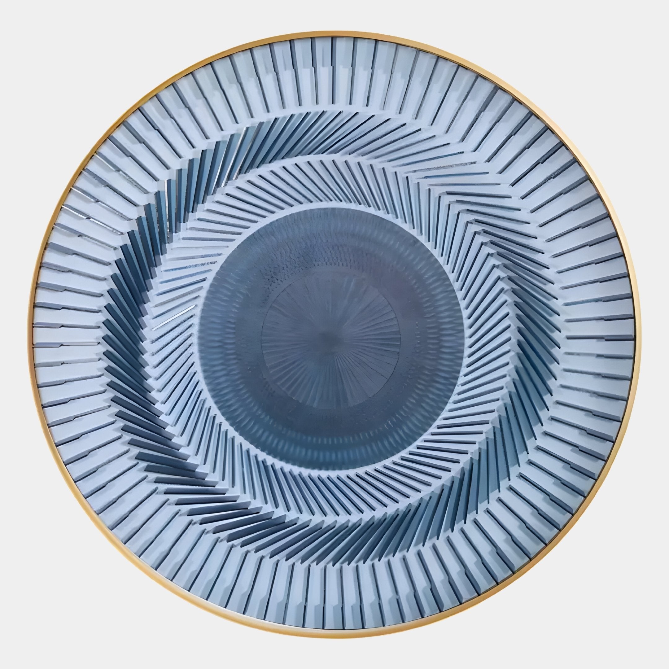 Helix Blue Spiral Illusion Acrylic 3D Wall Art