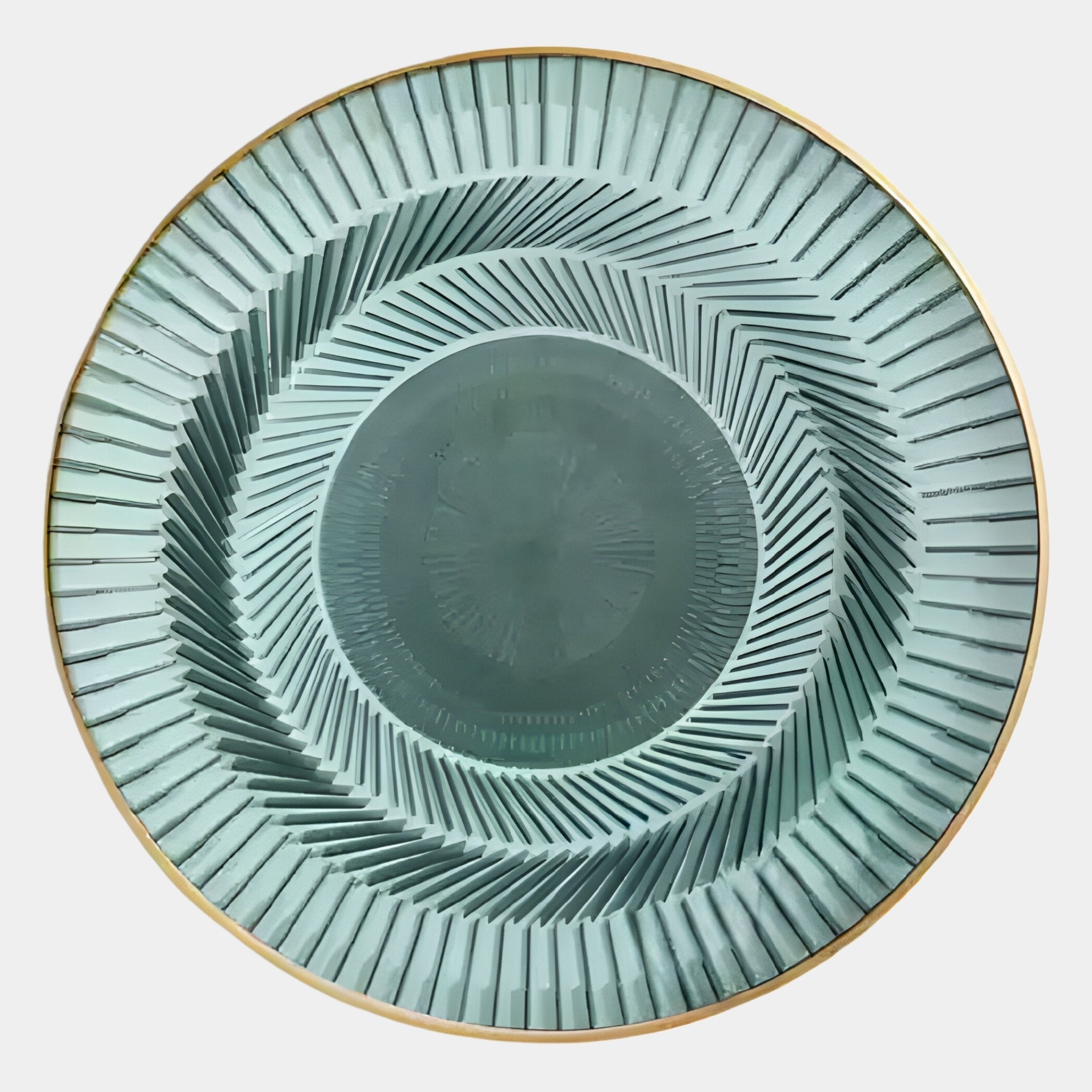 Helix Sage Spiral Illusion Acrylic 3D Wall Art