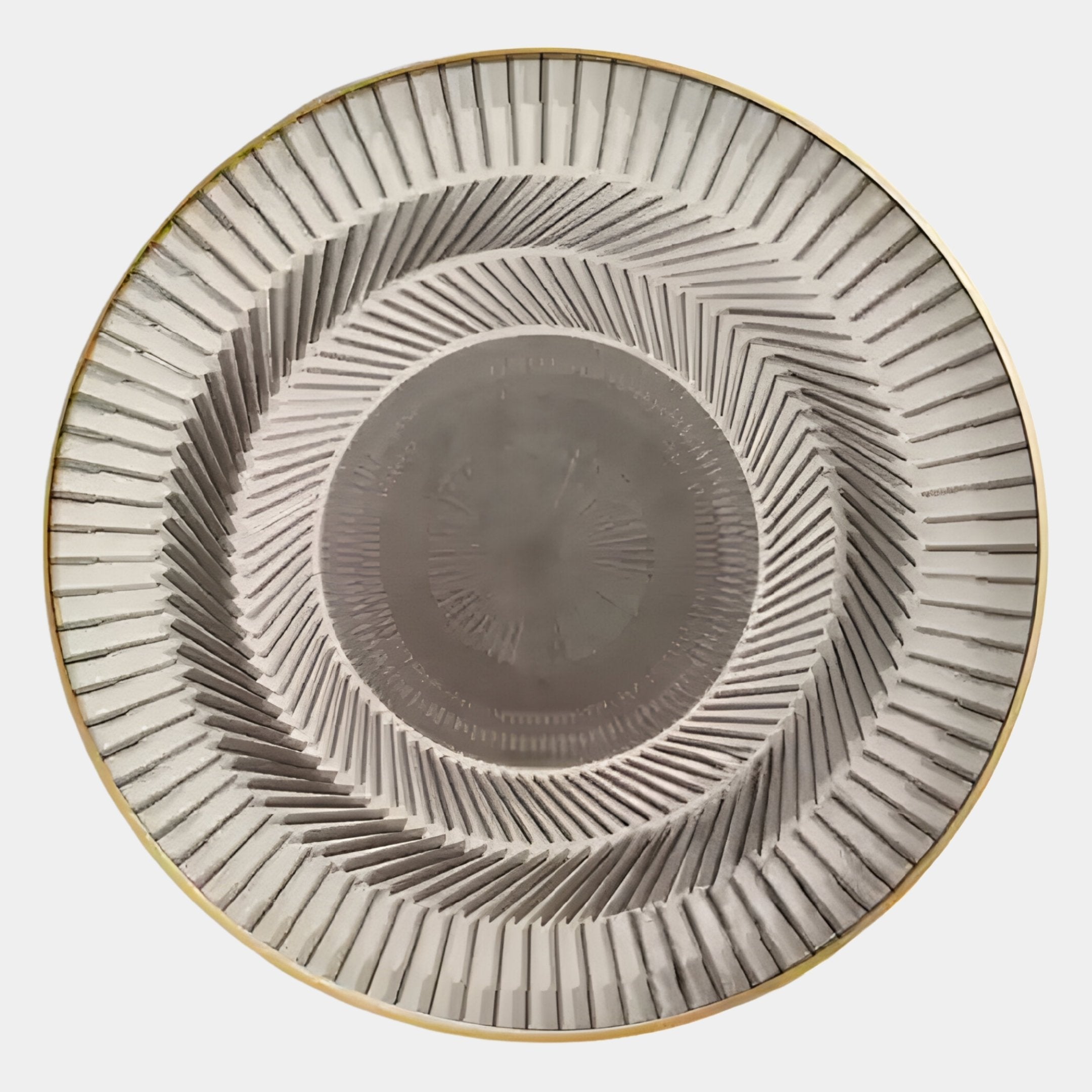 Helix Taupe Spiral Illusion Acrylic 3D Wall Art