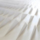 Gradient Cobalt Blue & White Stripe Fold Acrylic 3D Wall Art