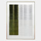 Gradient Olive Moss & White Stripe Fold Acrylic 3D Wall Art
