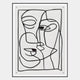 Linea Duo Faces Minimal Acrylic UV 3D Wall Art