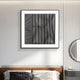 Ridge Charcoal & White Leather & Acrylic 3D Wall Art