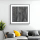 Ridge Charcoal & White Leather & Acrylic 3D Wall Art