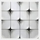 Glint Glossy White Curved Grid Frameless Acrylic 3D Wall Art