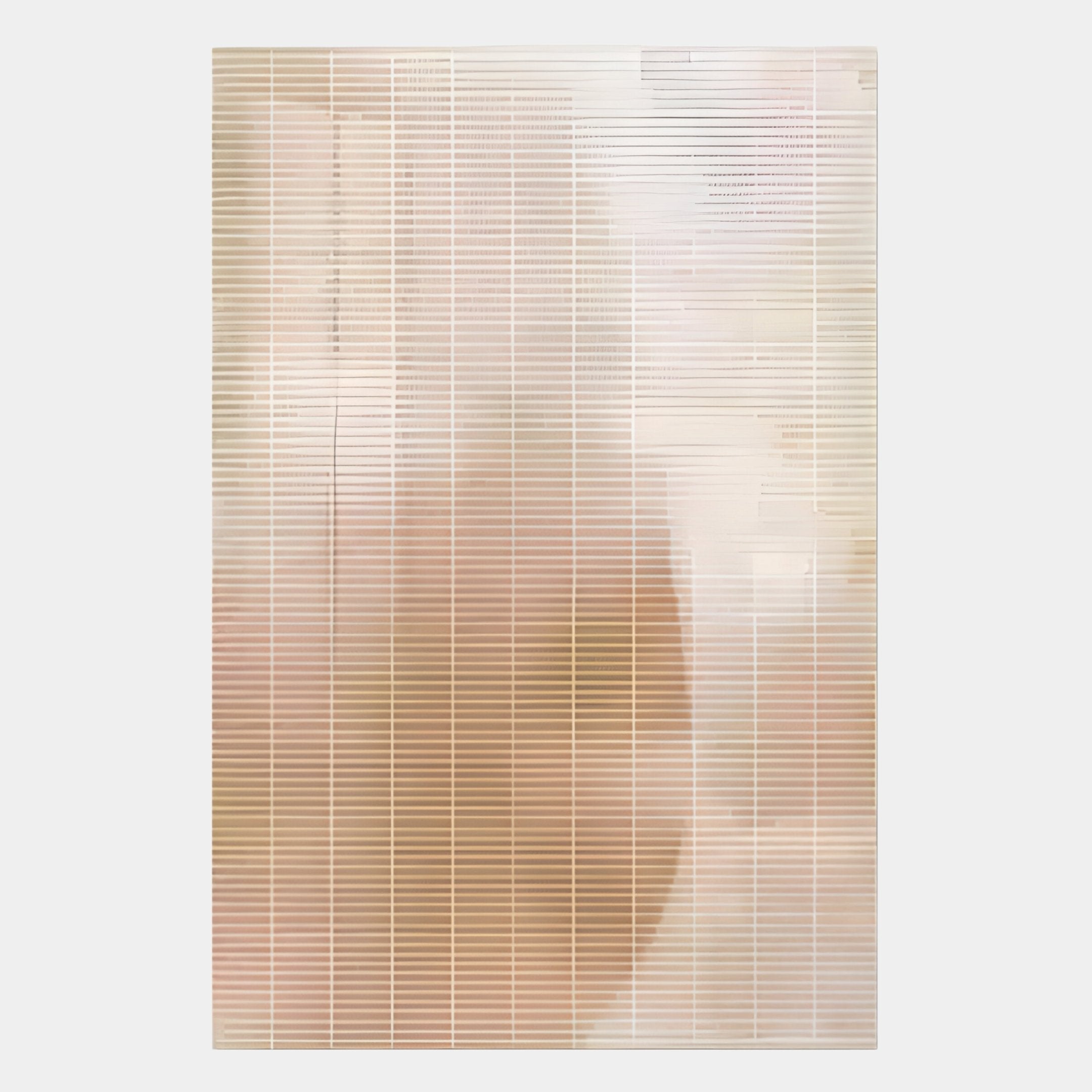 Lattice Amber Fade Acrylic 3D Wall Art