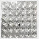 The Haloid IV Bubble Grid Acrylic 3D Wall Art by Giant Sculptures features 36 clear, round acrylic lenses arranged in a 6x6 grid, creating captivating optical wall decor that reflects and distorts light into abstract patterns.