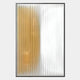 The Verta Amber Gradient Acrylic 3D Wall Art by Giant Sculptures features vertical, angled panels with translucent golden-yellow tones on the left that blend toward white on the right, creating striking modern geometric wall decor.