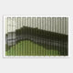 The Tessera Sage & Forest Green Gradient Acrylic 3D Wall Art by Giant Sculptures features chevron-shaped pieces in a grid, transitioning from white to green shades for a wave-like gradient effect.