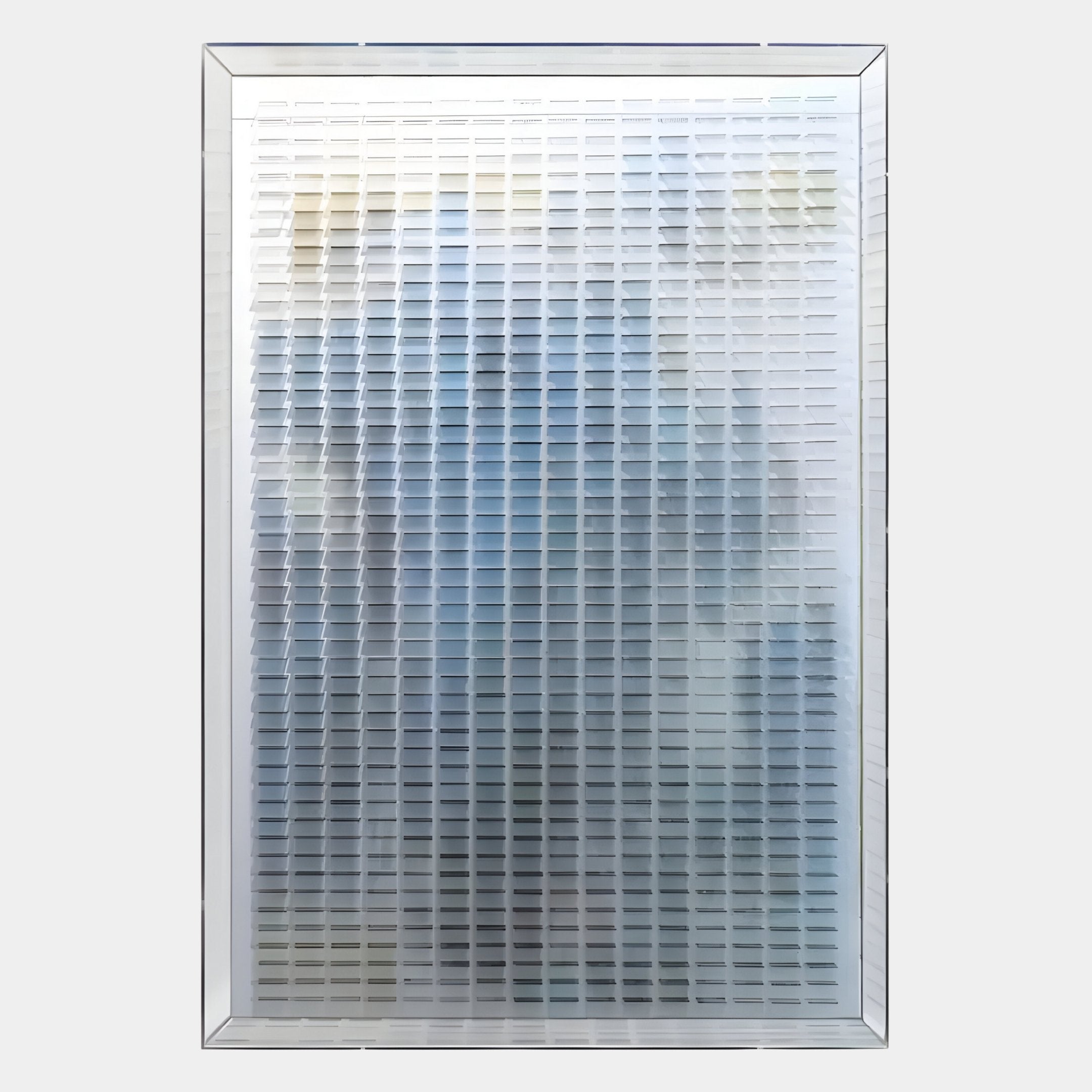 The Chromat Nebula Blue Gradient Acrylic 3D Wall Art by Giant Sculptures showcases a modern, vibrant design, making it a striking contemporary decor piece for todays interiors.