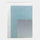 The Pixelate Sky Frost Acrylic 3D Wall Art by Giant Sculptures features a grid of circular holes over a blue and black gradient, creating a modern, textured effect perfect for contemporary interiors or striking blue abstract displays.