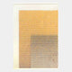 The Pixelate Amber Rust Acrylic 3D Wall Art by Giant Sculptures features a rectangular honeycomb-patterned sheet overlaying orange and brown tones, creating a bold geometric statement on any light gray wall.