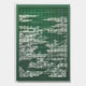 The Dynasty Forest Green Pavilion Acrylic 3D Wall Art by Giant Sculptures features an intricate, layered landscape of buildings, bridges, trees, and clouds in green and white with a delicate cut-out design.
