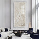 Vermira Ivory I Textured Leather 3D Wall Art
